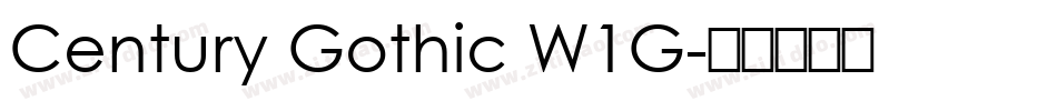 Century Gothic W1G字体转换